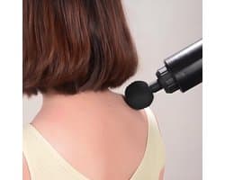 Massage gun- Massage gun professioneel - Massage - 4 Massagekoppe - voor Nek - Schouder- Rug - Lichaam - 6 Snelheden - 3500 omw/min - 1200 mAh accu