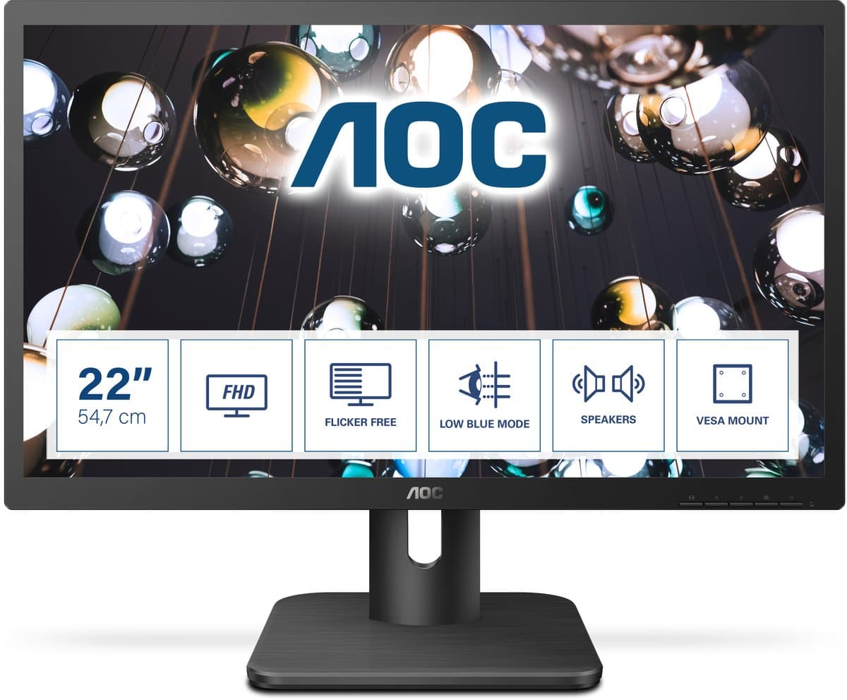 Monitor AOC 22E1D FHD 21.5" — afbeelding 1