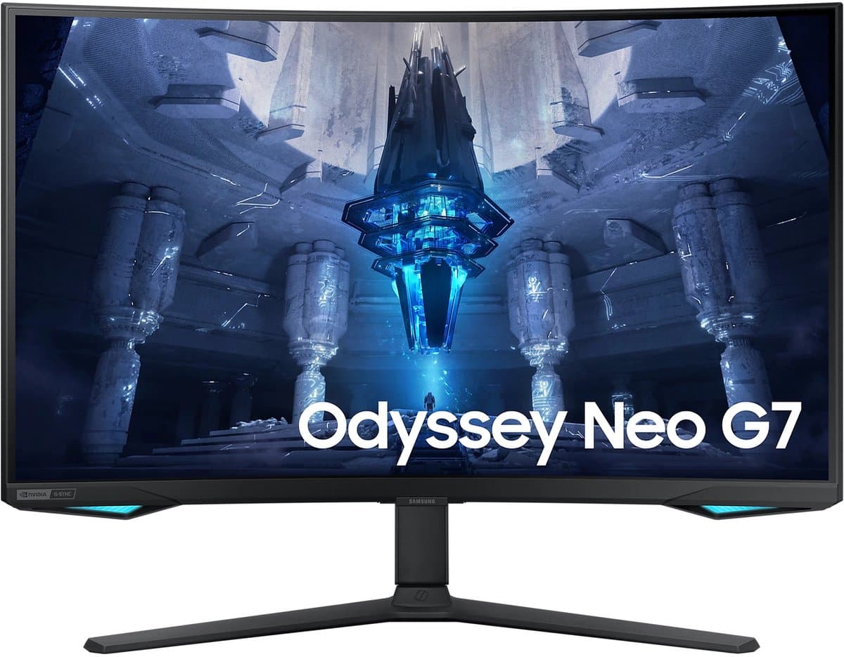 Samsung Odyssey Neo G7 LS32BG750NU - 4K VA Curved 165Hz Gaming Monitor - 32 inch — afbeelding 1