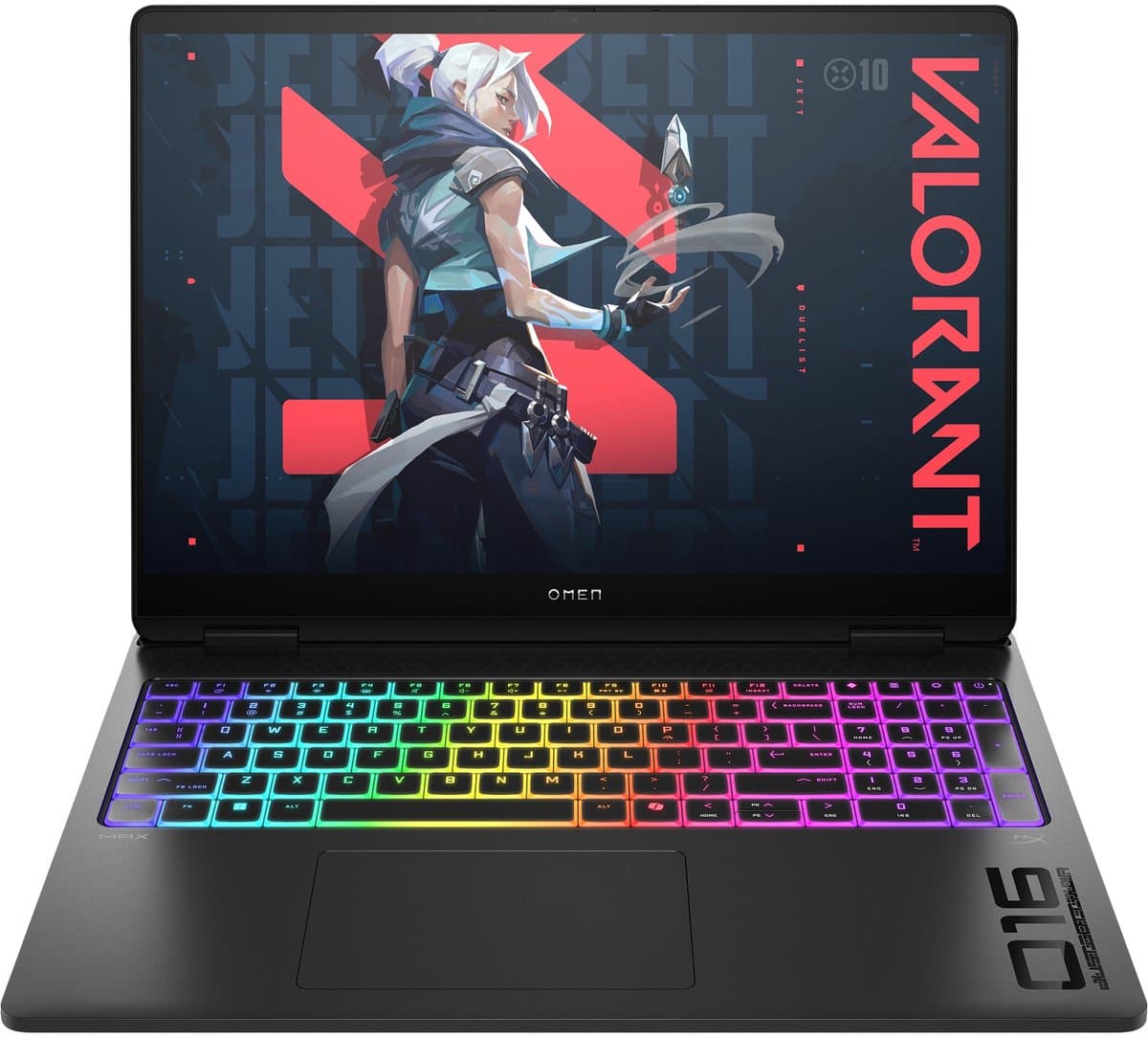 HP OMEN MAX 16-ah0670nd Intel Core Ultra 7 255HX Laptop 40,6 cm (16") WQXGA 32 GB DDR5-SDRAM 2 TB SSD NVIDIA GeForce RTX 5080 Wi-Fi 7 (802.11be) Windows 11 Home AI PC Zwart QWERTY — afbeelding 1