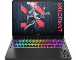 HP OMEN MAX 16-ah0670nd Intel Core Ultra 7 255HX Laptop 40,6 cm (16") WQXGA 32 GB DDR5-SDRAM 2 TB SSD NVIDIA GeForce RTX 5080 Wi-Fi 7 (802.11be) Windows 11 Home AI PC Zwart QWERTY