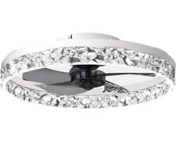 Bovista Plafondventilator - Met Verlichting - Plafond Ventilator - Met Lamp - Plafonniere Met Ventilator - Met Licht - Wit