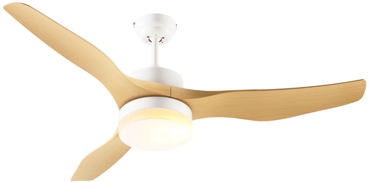 Livano Plafondventilator - Met Verlichting - Plafond Ventilator - Met Lamp - Plafonniere Met Ventilator - Met Licht - Hout — afbeelding 1