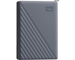 RFWR® Draagbare harde schijf 6 TB met USB-C, back-up software en 256-bits AES-encryptie