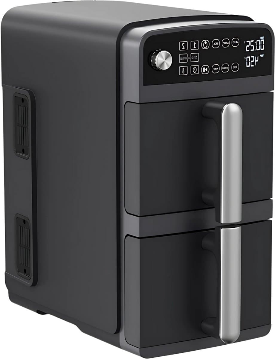 Mini oven - Grill rooster - Bakplaat - Airfryer - Voor Gezond en Snel Koken - Met 11 Programma’s - 1800W, LED-scherm, 5 Accessoires Inclusief Draaispit & Receptenboek — afbeelding 1