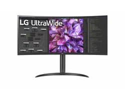 LG 34WQ75X-B 86,4 cm (34") 3440 x 1440 Pixels Quad HD LED Zwart