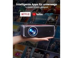 Beamer Smart - 1000 ANSI Lumen - Full HD 1080p Resolutie - LCD Scherm - Draagbaar Voor Thuisbioscoop