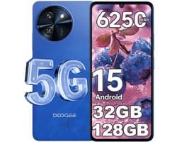 DOOGEE Note 59 5G Smartphone 6,75 inch HD+ 120Hz IPS, 32GB RAM (8GB fysiek +24GB virtueel) 128GB ROM, Android 15, 6250mAh accu