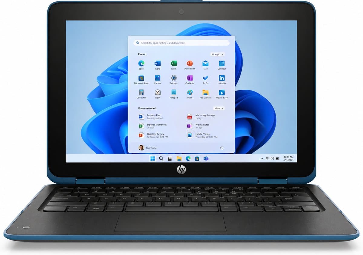 HP ProBook x360 11 G3 - Intel N5000 - 4 GB - 128 GB SSD - 11.6 inch - Windows 11 - Laptop en tablet in 1 - QWERTY — afbeelding 1