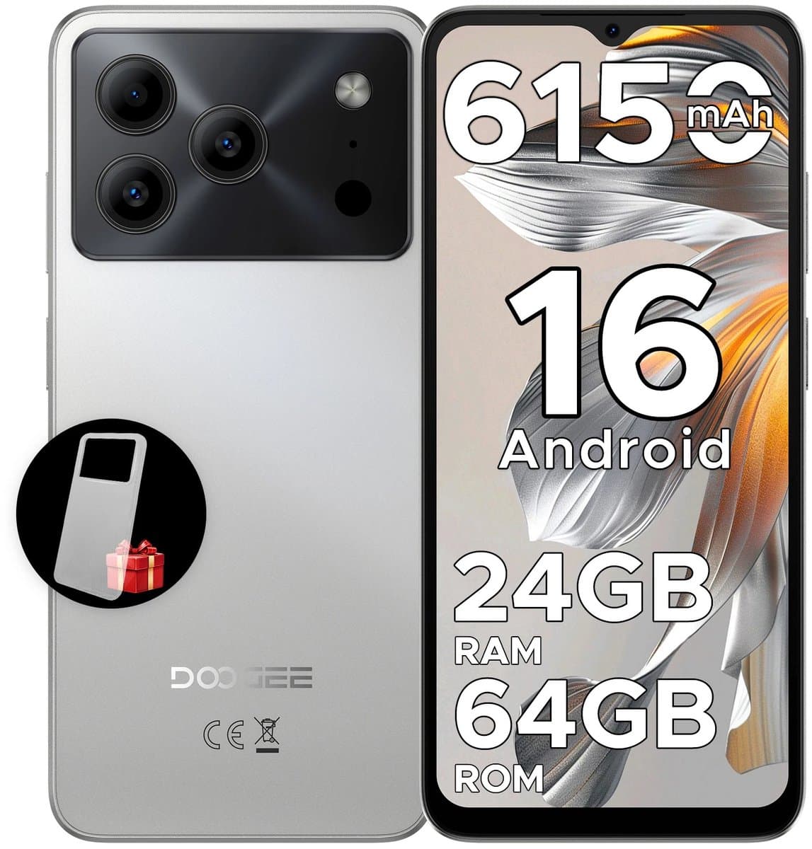 Wentink - Doogee Note56 - Android 16 smartphone - 6,56 inch scherm — afbeelding 1