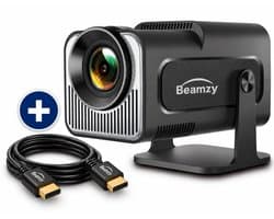 Mini Beamer - Mini Projector - 1920x1080P Full HD - 4K Ondersteuning - 430 Ansi - 12000 Lumen - Streamen Vanaf Je Telefoon / Tablet / PC / Laptop met WiFi & Bluetooth - Met Apps,YouTube / Netflix/ Prime