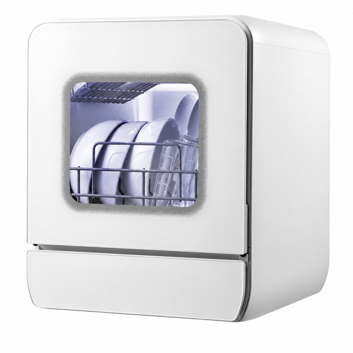 Tafelmodel vaatwasser compact 3 couverts met desinfectie, droging, UV-sterilisatie en warmeluchtfunctie voor keuken — afbeelding 1