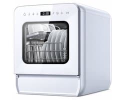 Tafelmodel Vaatwasser 4 Couverts – 9 Programma's – 5L Waterreservoir – 360° Reiniging – Startuitstel