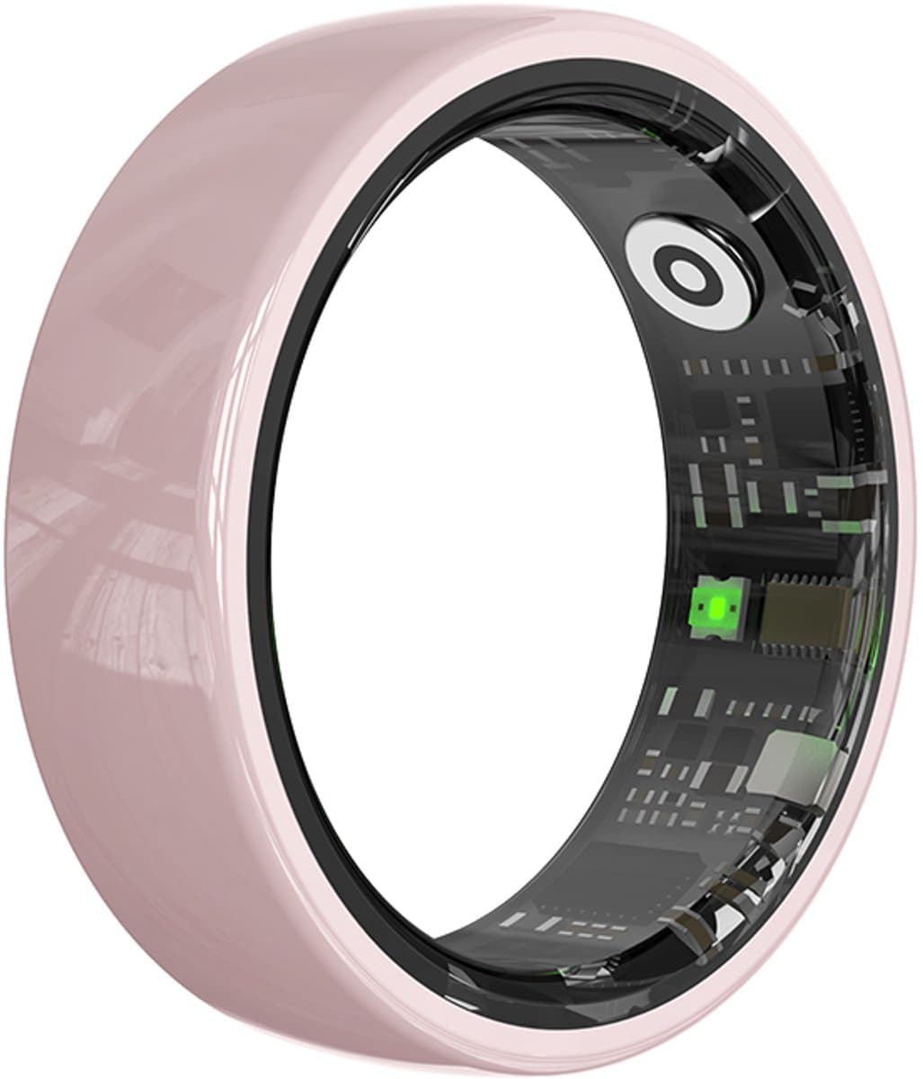 WizBay Premium Select® Keramische Smart Ring - Hartslag, Slaap & Zuurstof - Gesture Control - 5ATM - Android/iOS - Roze - Size 7 — afbeelding 1