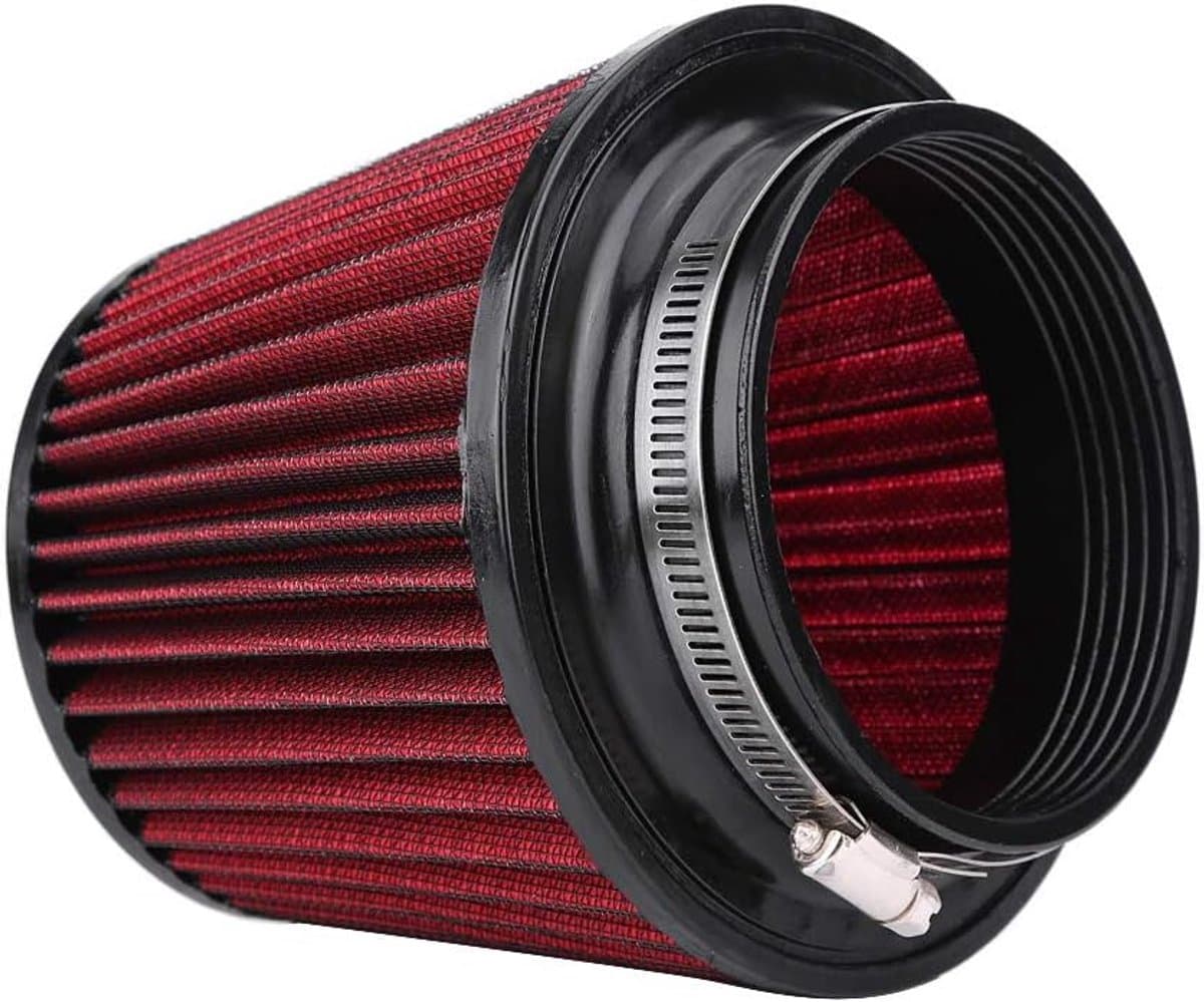 Auto luchtfilter hoge stroom inlaat luchtinlaat ronde kegel luchtfilter reiniger klem-op motor luchtfilter (100 mm) — afbeelding 1