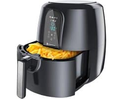 KitchenBrothers Airfryer XXL - PFAS-Vrij - 1890W - 7,2L - Voor 6 Personen - Heteluchtfriteuse - Zwart