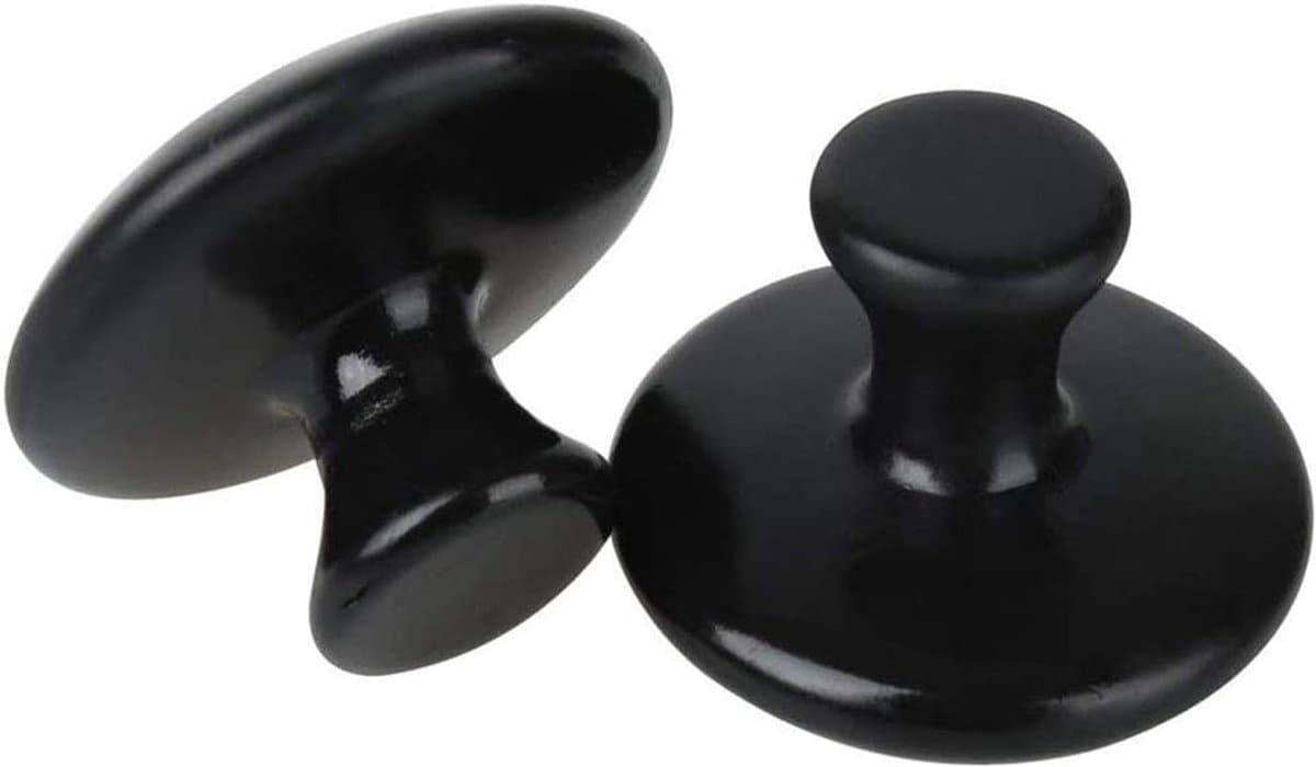 Set van 2 Natuurlijke Massagestenen voor Hot Stone Therapie - Ideaal voor Lichaam en Gezicht, Spa en Ontspanning — afbeelding 1