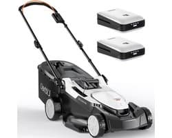 Accu Grasmaaier – Elektrische Gazonmaaier – Draadloze Maaier – Lithium-ion Maaier – Mulchmaaier – 43 cm Maaibreedte – Brushless Motor & 40L Grasopvangbak