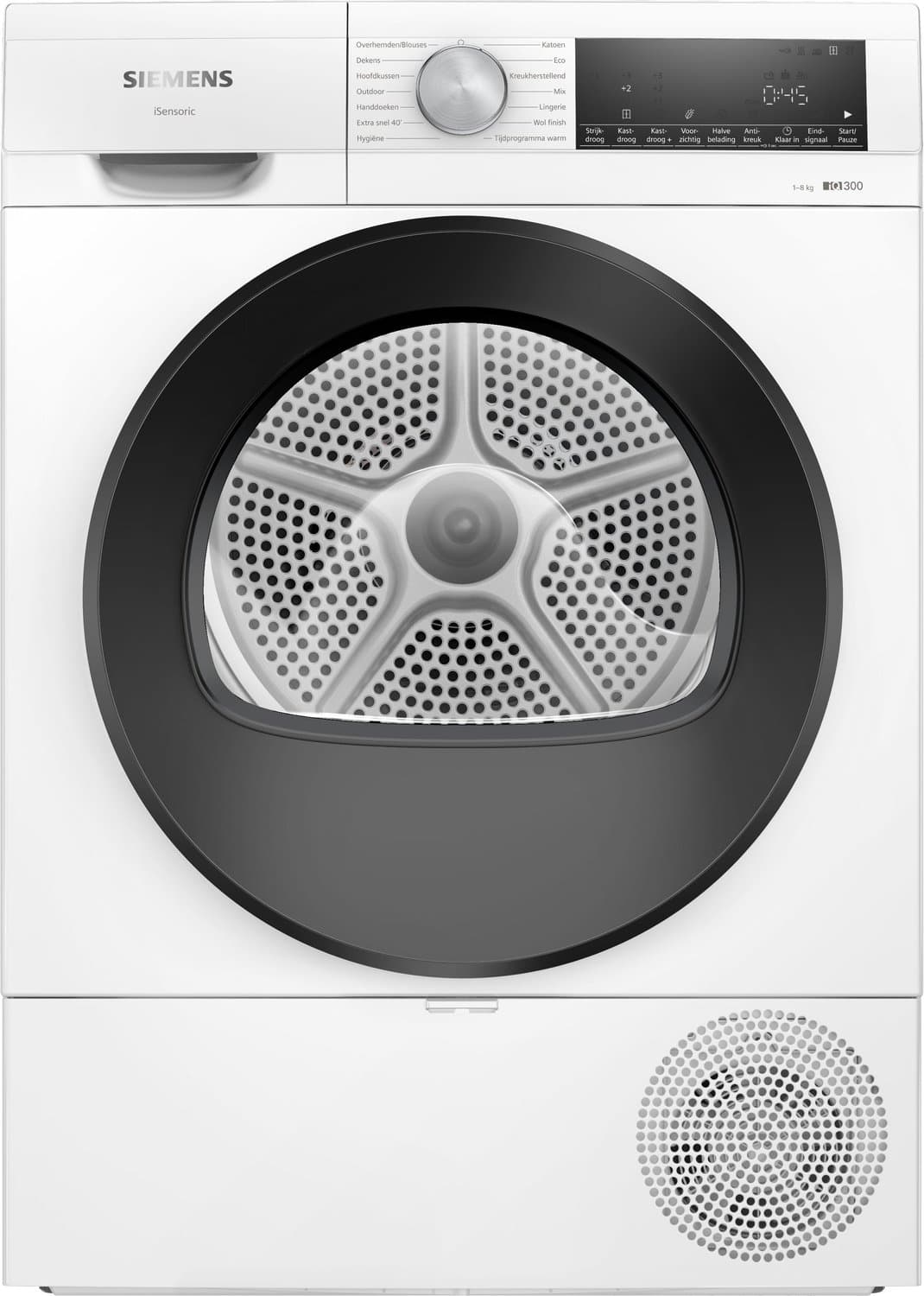 Siemens WQ33A200NL - iQ300 - Warmtepompdroger - 8 kg - autoDry: droogt je was zacht en tot het gekozen droogniveau - Stil - easyClean Condensor - Led verlichting Wit — afbeelding 1