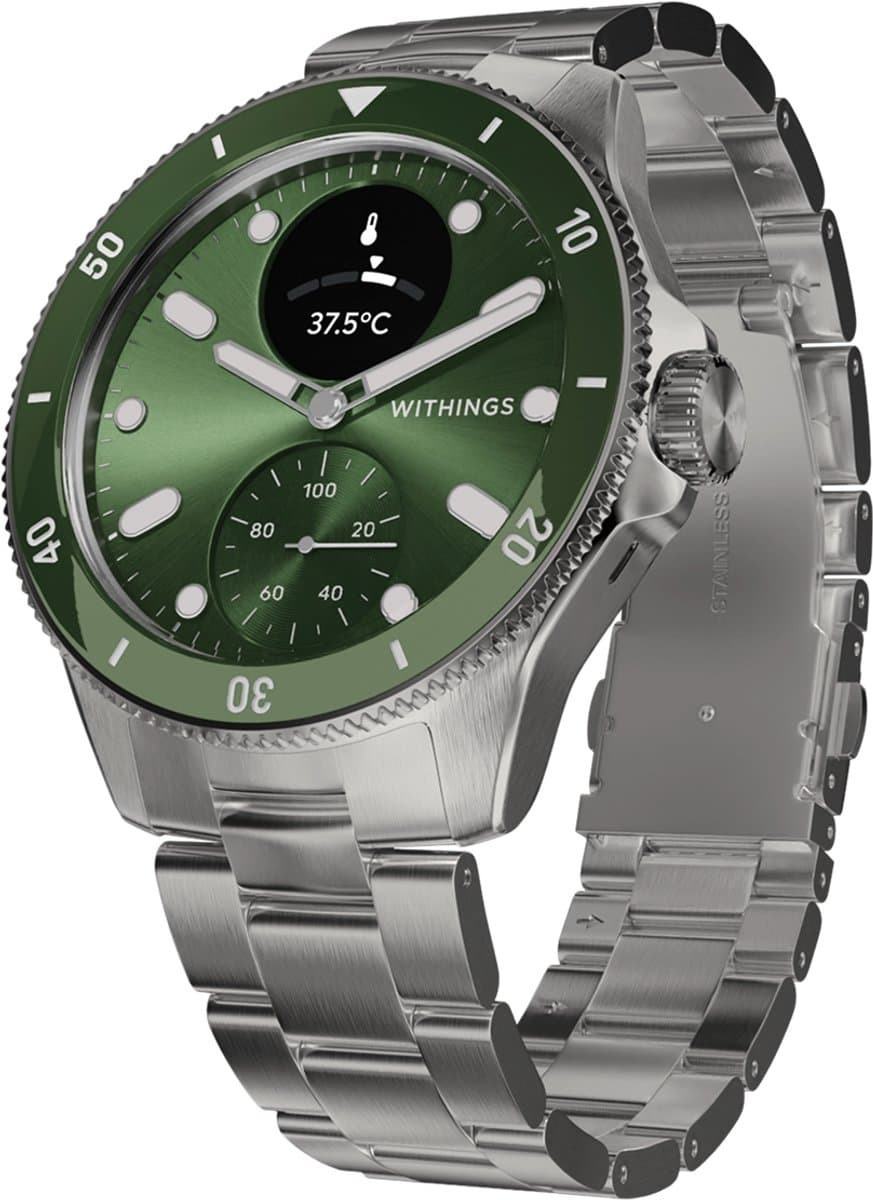 Withings ScanWatch Nova - 42mm Hybride Smartwatch - ECG, AFib Detectie, SpO₂ Meter, Hartslagmeter, Slaaptracker, 24/7 Temperatuurmeting, 35 Dagen Batteri, Saffierglas, 10 ATM Waterdicht — afbeelding 1