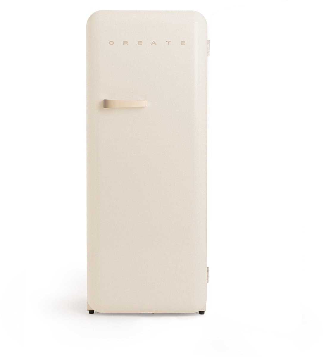 CREATE - Koelkast in retrostijl - Gebroken wit - Handvat Zand - FRIDGE RETRO 281L — afbeelding 1