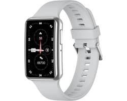 DrPhone Ai¹ Hydro Smartwatch – 1.47 inch TFT Touch Display – Bluetooth Bellen – Hartslag, Bloeddruk & SpO₂ Meter – IP67 Waterdicht - Zilver