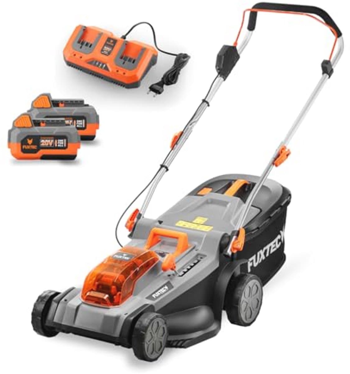 Draadloze Accu Grasmaaier 40V met Batterij en Oplader - Maaibreedte 37 cm en Verstelbare Maaihoogte — afbeelding 1