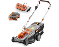 Draadloze Accu Grasmaaier 40V met Batterij en Oplader - Maaibreedte 37 cm en Verstelbare Maaihoogte