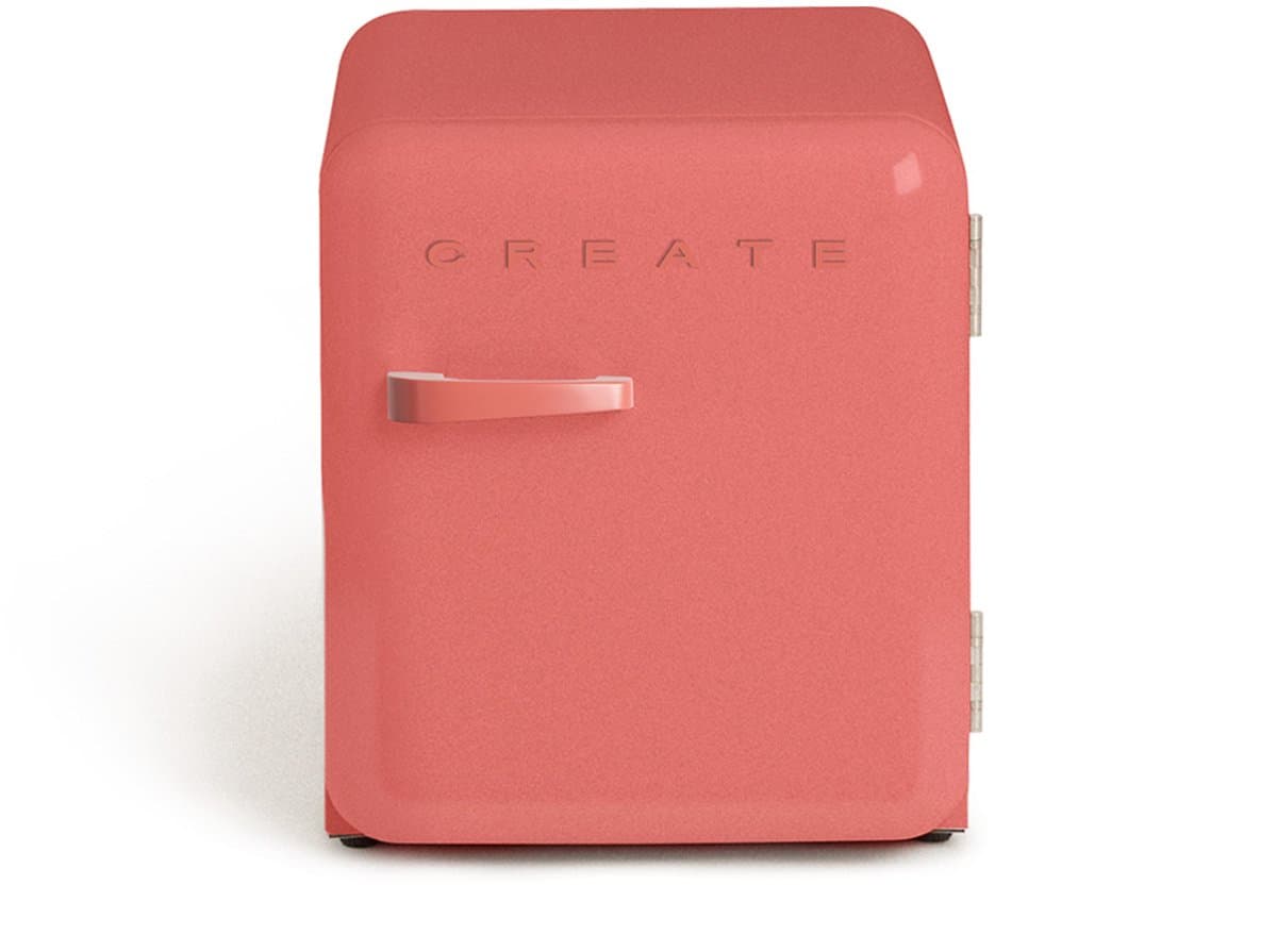 CREATE - Koelkast in retrostijl - Terracotta - Handvat Terracotta - FRIDGE RETRO 48L — afbeelding 1