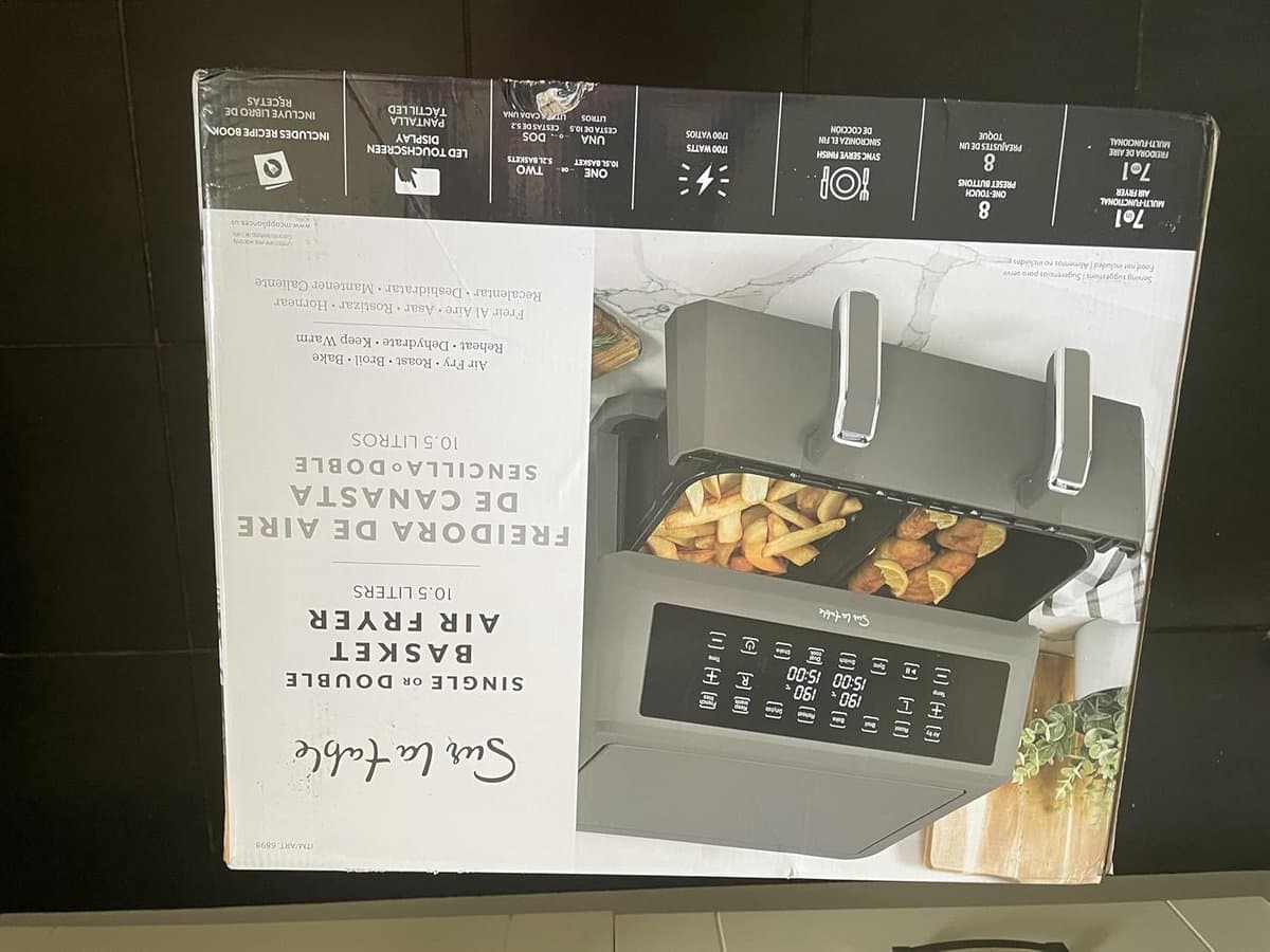 Digitale Airfryer met Dubbele Mand - 10.4 Liter - Antiaanbaklaag — afbeelding 1