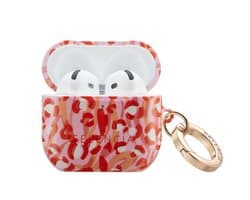 Selencia Case - Hoesje geschikt voor AirPods 4 / 4 met ANC / 5 / 5 met draadloze oplaadcase - Wild Spots Lipstick