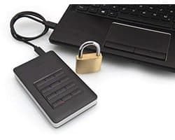 Draagbare Harde Schijf 1TB met AES 256-bits Beveiliging en Ingebouwd Toetsenblok