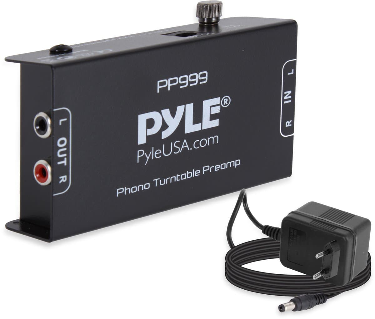 Pyle Phono Voorversterker voor Platenspeler - Mini Elektronische Audio Stereo Fonograaf Voorversterker met RCA Ingang, RCA Uitgang en Geluidsarme Werking — afbeelding 1
