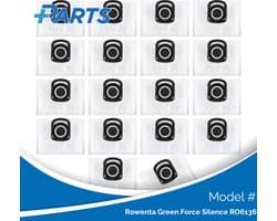 Rowenta Green Force Silence RO6136 Stofzakken (18 Stuks, Plus.Parts® alternatief voor ZR200540)