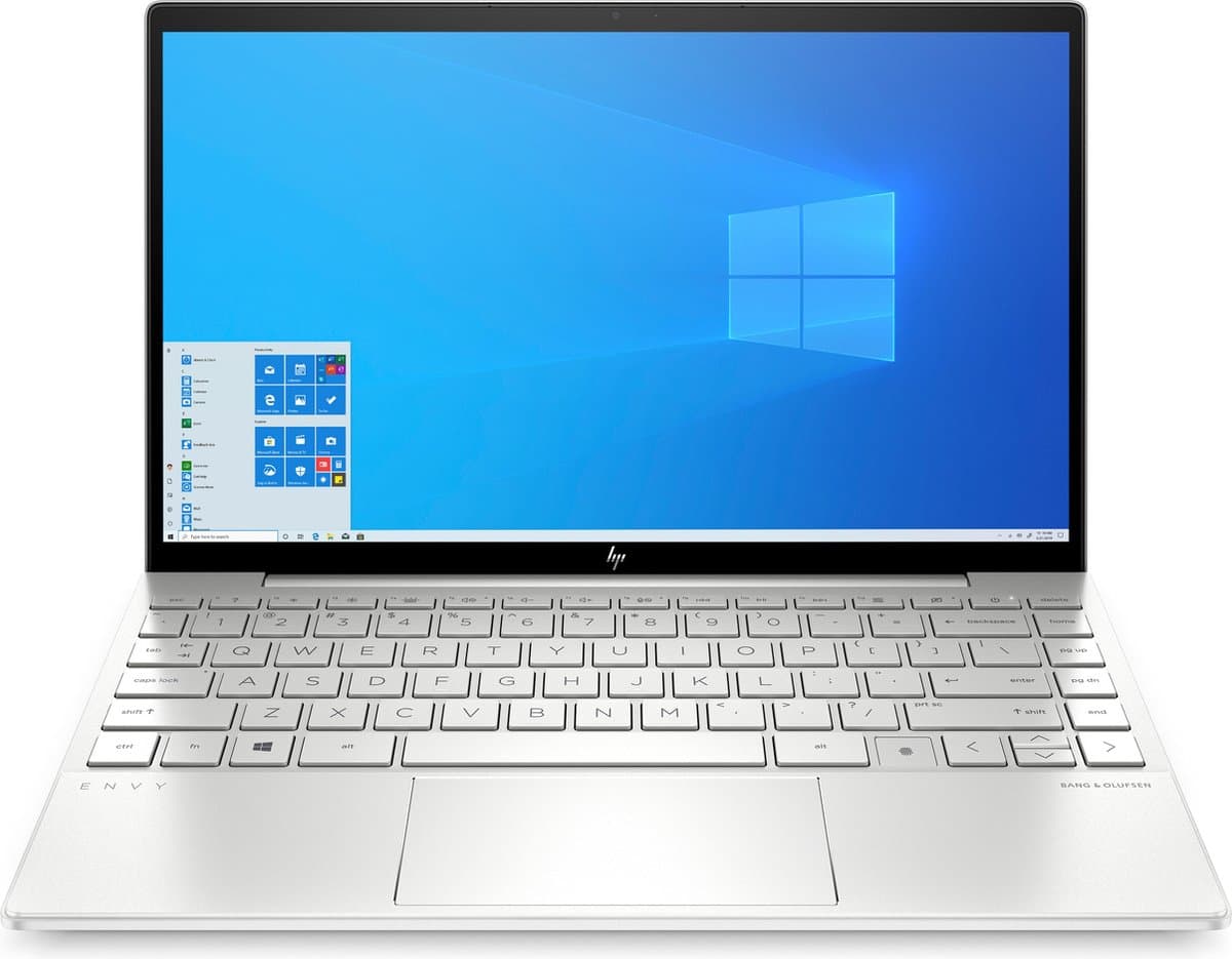 HP ENVY 13-ba0550nd DDR4-SDRAM Notebook 33,8 cm (13.3") 1920 x 1080 Pixels Intel® 10de generatie Core™ i5 8 GB 512 GB SSD NVIDIA GeForce MX350 Wi-Fi 6 (802.11ax) Windows 10 Home Zilver — afbeelding 1