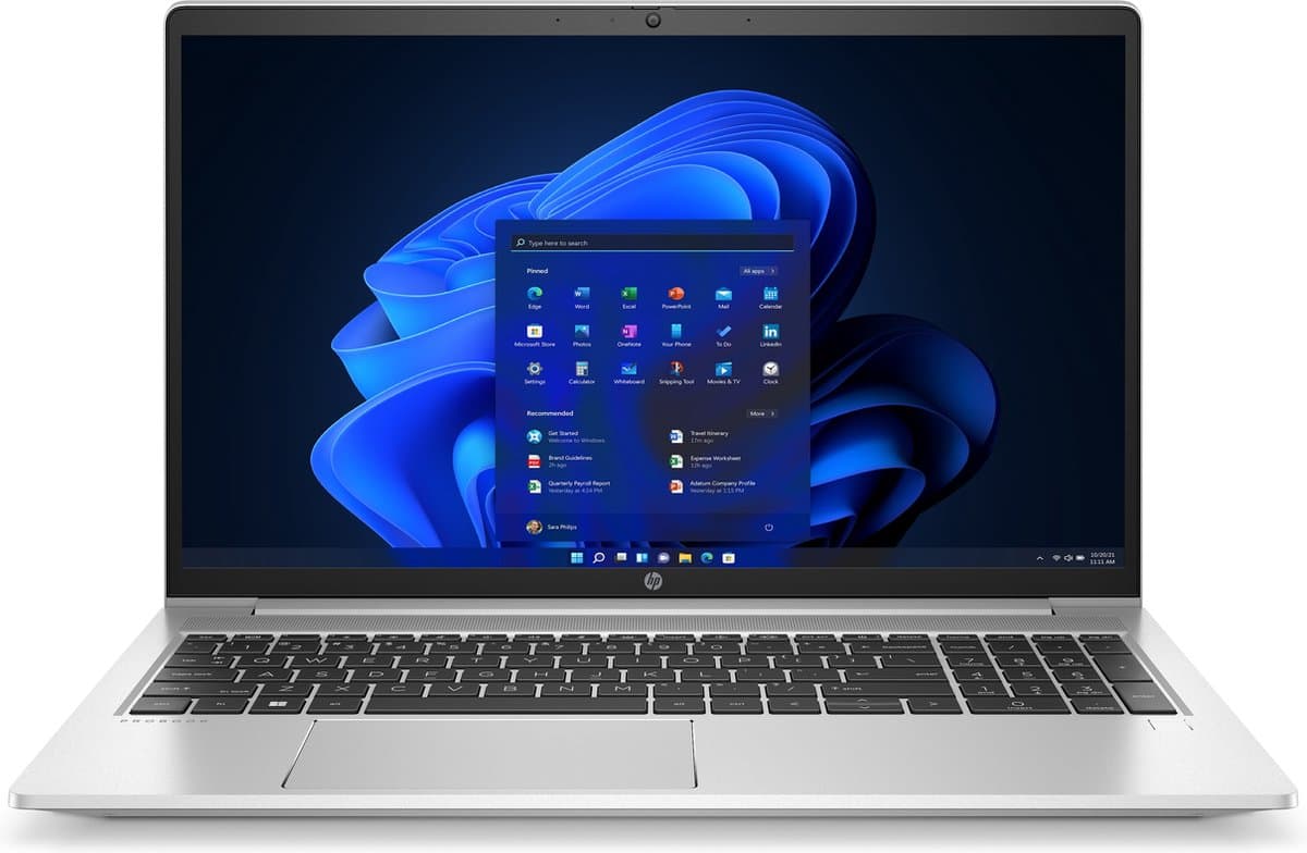 HP 450 G9 Intel® Core™ i5 i5-1235U Laptop 39,6 cm (15.6") Full HD 8 GB DDR4-SDRAM 256 GB SSD Wi-Fi 6E (802.11ax) Windows 11 Pro Zilver — afbeelding 1