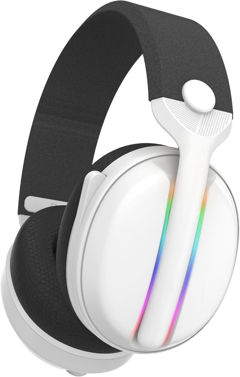Subsonic Vektra LED Gaming Headset – draadloos tot 40 u batterijduur – RGB‑verlichting & 7.1 surround, voor PS5/Xbox/Switch — afbeelding 1