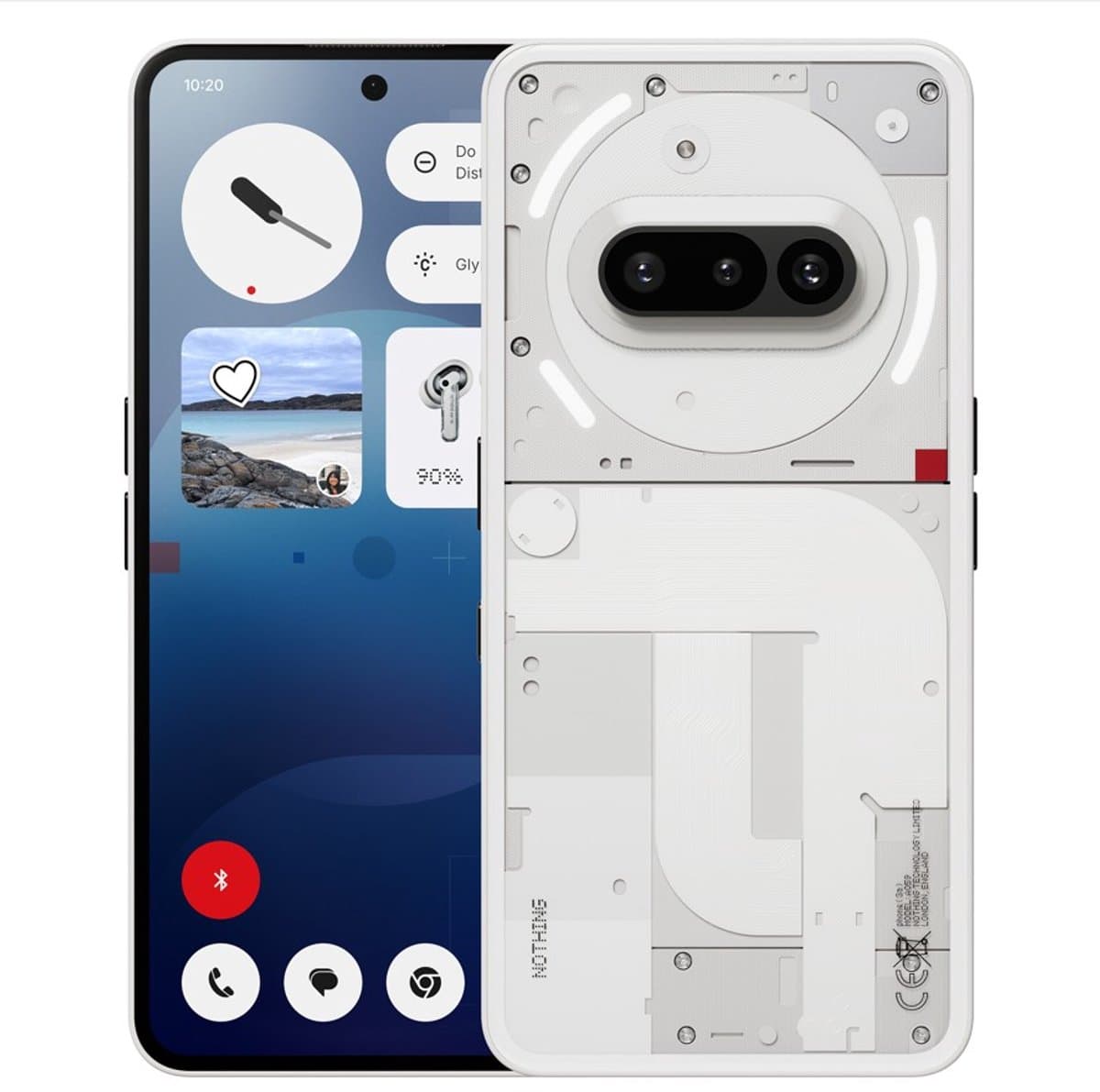 Nothing Phone (3a) 256GB Wit 5G — afbeelding 1