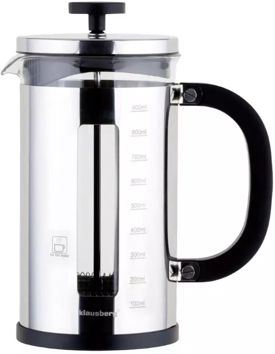 Klausberg KB7703 Piston Brewer 1L - Perfecte Koffie- en Theebereider — afbeelding 1