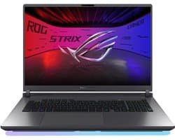 "ASUS ROG Strix G18 G815LR-S9103W - Laptop - 18"" WQXGA - Intel Core Ultra 9 275HX - NVIDIA GeForce RTX 5070 Ti - 32 GB DDR5 - 2 TB SSD - Windows 11 Home - QWERTY - grijs"