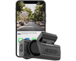 Norrmalm® Dashcam voor auto - 3K - GPS - Wifi - App (iOS, Android) - 64GB SD-Kart - G-sensor - Loop recording - Zwart