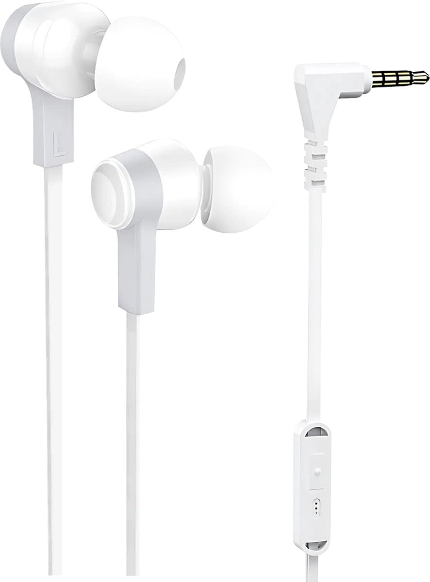 Golden Sound Bedrade oordopjes - Siliconen tips - 3.5mm jack aansluiting - Oortjes met Draad en Microfoon — afbeelding 1