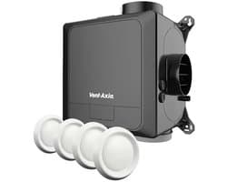 Vent-Axia Multihome EEP basis 368m³/h - vochtsensor en eurostekker + 4 ventielen