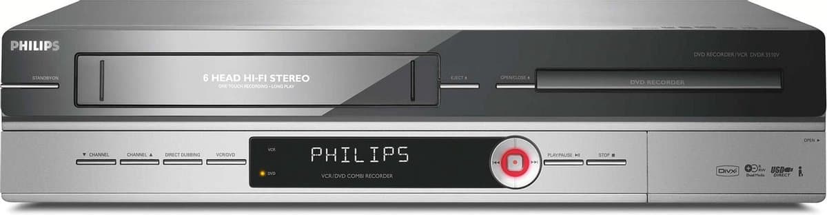 Philips DVDR3510V - DVD & VHS recorder (VHS naar DVD) — afbeelding 1