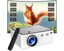 Mini Beamer - Streamen vanaf je telefoon - Input tot 4K - Bluetooth Audio - Projector - Mini Projector - HDMI - USB - Zwart - Smartphone - Draagbaar - Ingebouwde speaker