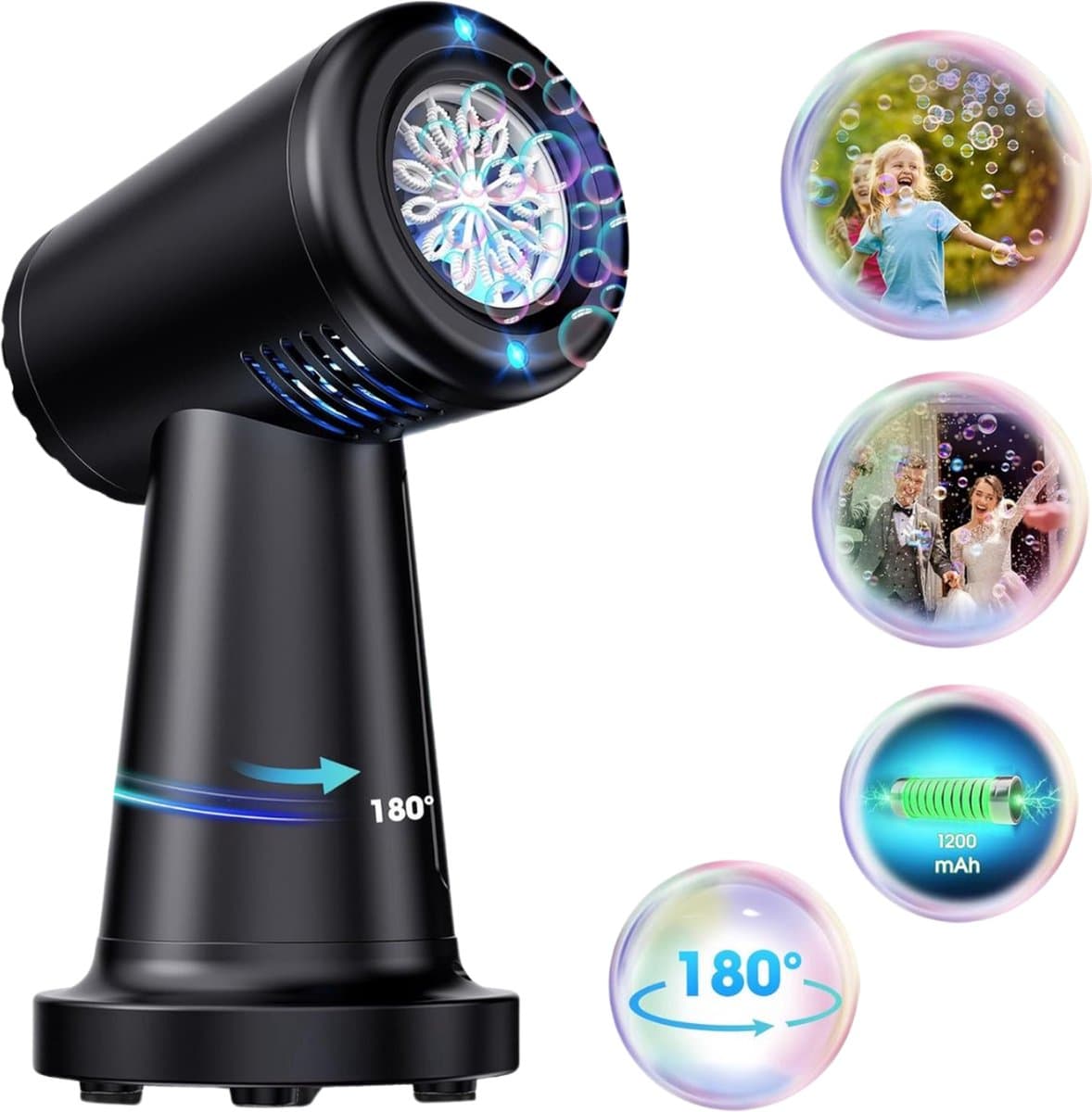 Xaviki Bellenblaasmachine - Bellenblaas Pistool - Automatisch - Kinderen - Bellenblaasmachines - Bubble Machine - Bellenblazer - Incl. Navulling — afbeelding 1