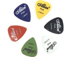 Scoby - 6-Delige Plectrum Set - Verschillende Maten - Gitaar Accessoire - Guitar Picks - Cadeau voor Gitaarliefhebbers - Multicolour