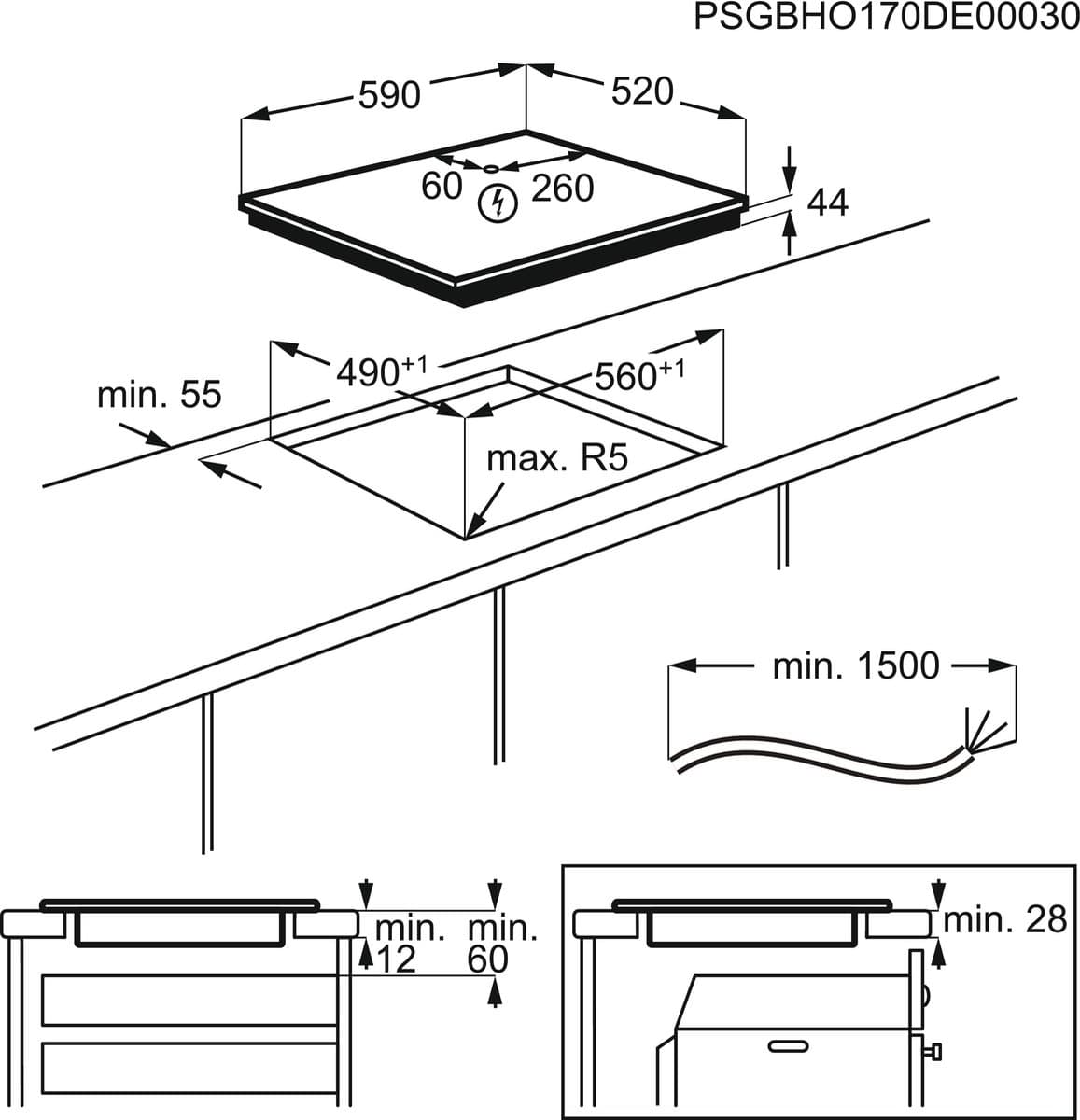 Inductiekookplaat Electrolux LIT60336C 60 cm Integreerbaar — afbeelding 1