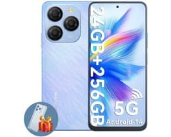 Blackview SHARK 9 Smartphone - 5G DUAL SIM - 24GB RAM 256GB ROM - Octa Core - Android 14 - 6.78 inch - 50MP - NFC - Blauw