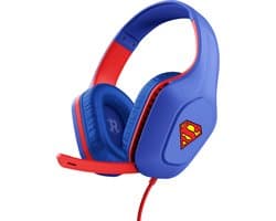 Trust GXT 415SM Zirox - Gaming Headset - Superman Editie - Bedraad - 50mm Drivers - Over-ear - Blauw/Rood